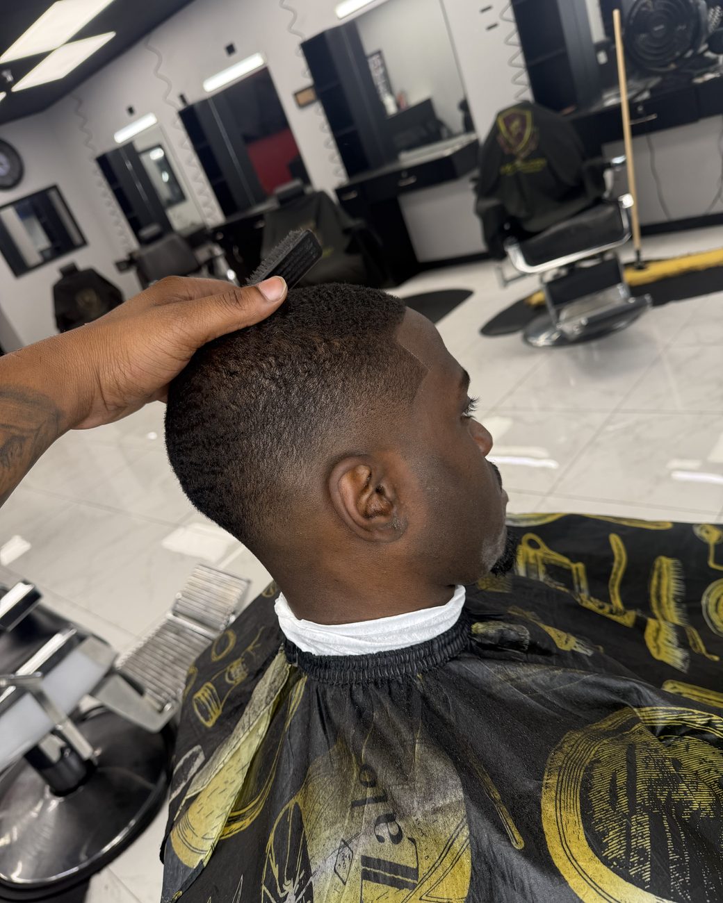 Clean taper, back view