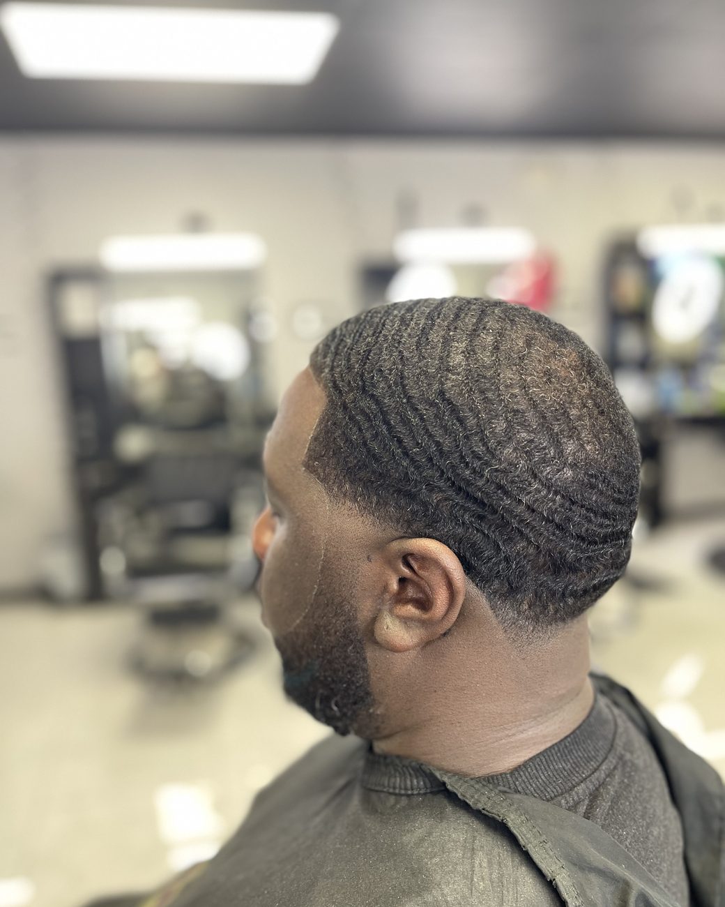 Deep wave pattern with a clean taper